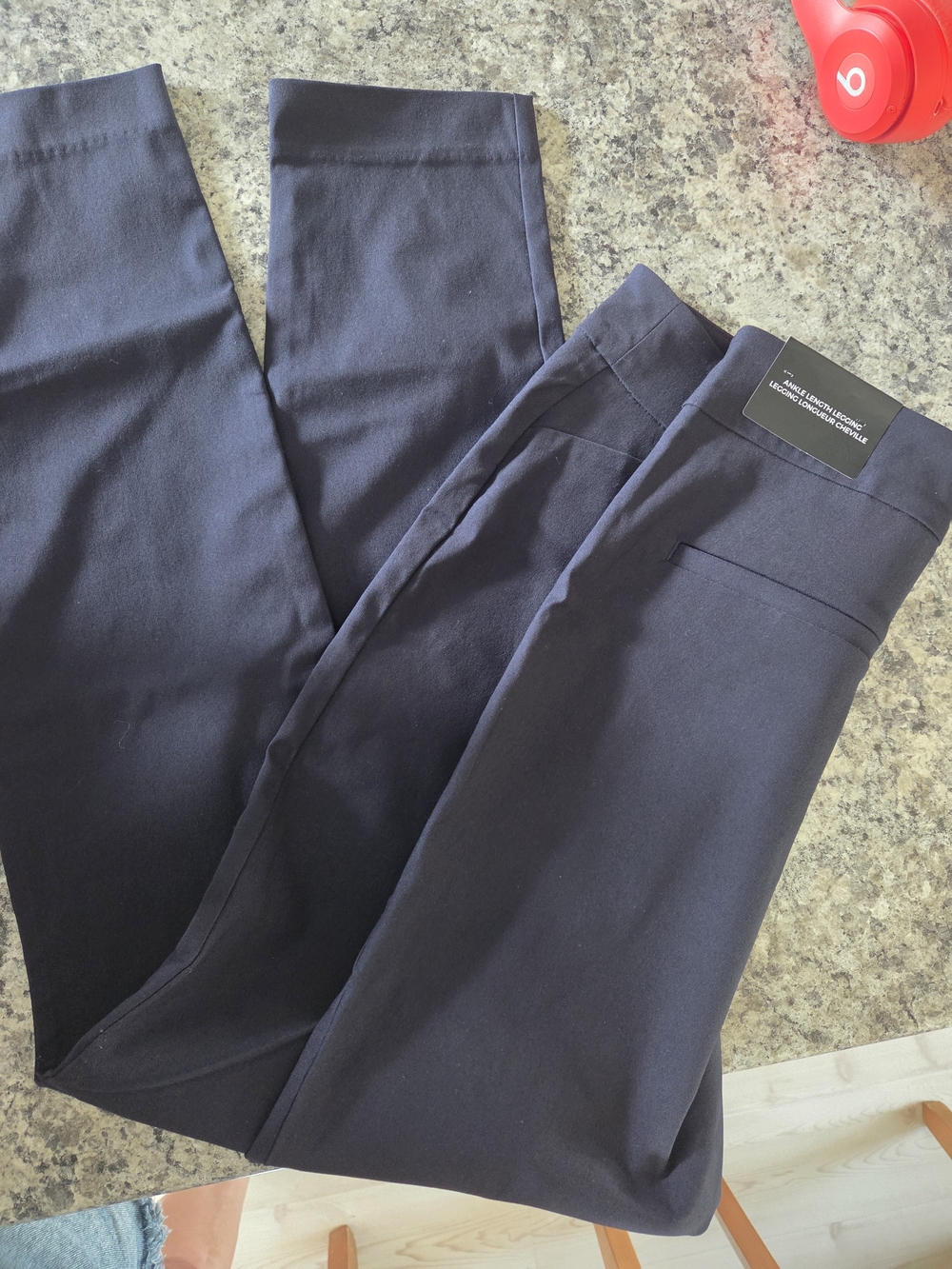 Womens RW&co Navy Stretch Dress Pants